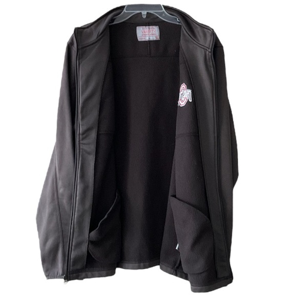 Ohio State Jacket Lightweight Zip Up Performance Embroidered College Brown Large - Picture 4 of 9